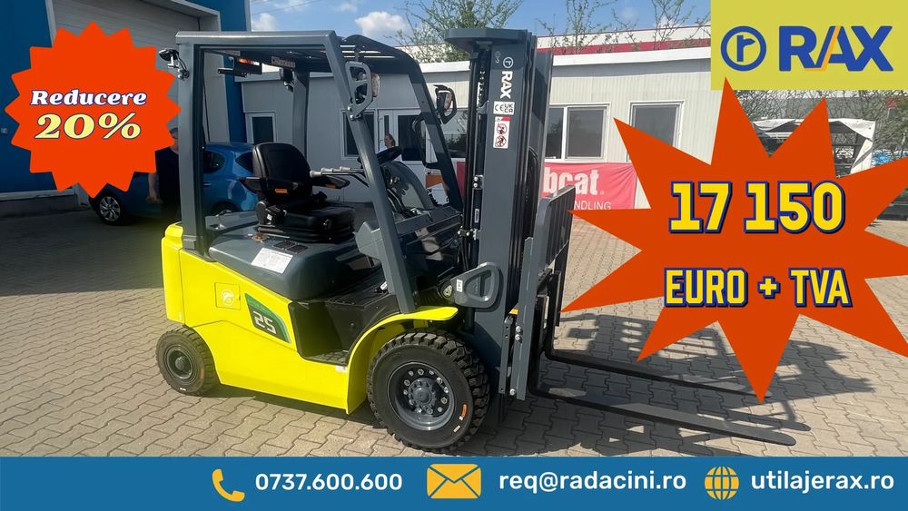 HELI-CHL RAX CPD25-GB2LI-2 Stivuitor Nou : Disponibil din stoc - LIVRARE GRATUITA !!!