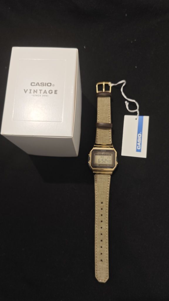 Ceas Casio A700 NOU Vintage Iconic Super Slim Retro Auriu