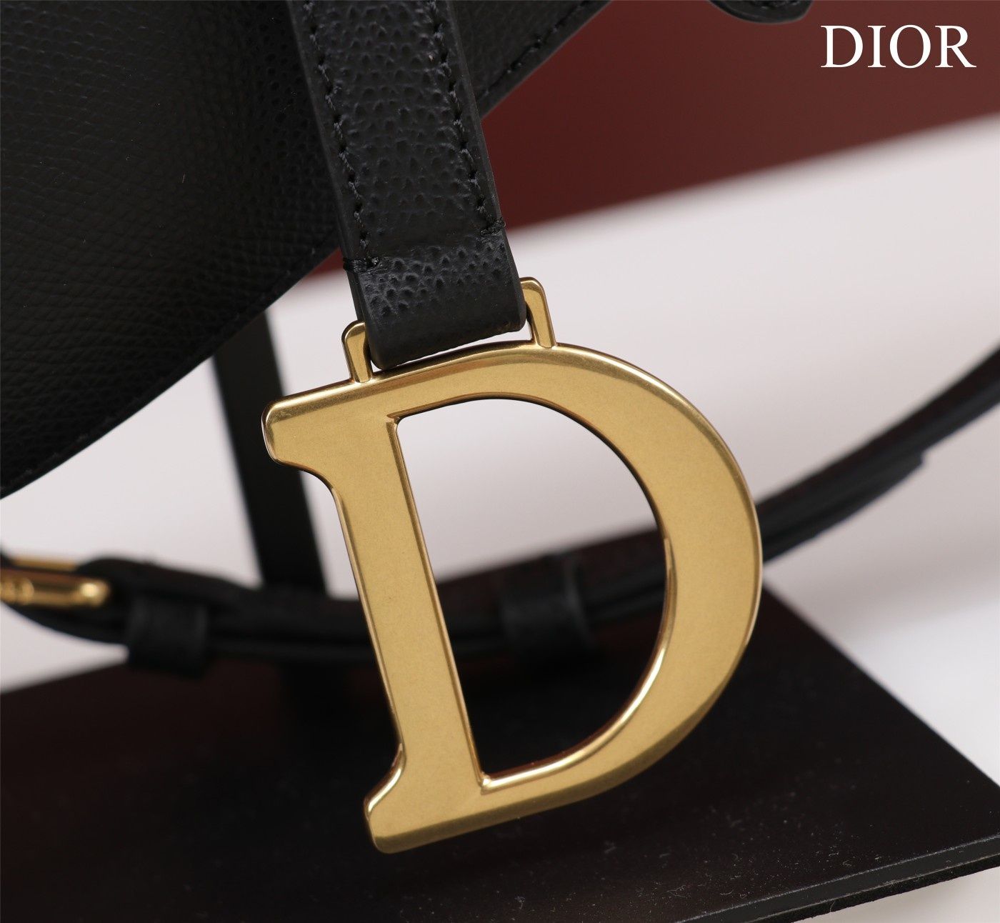 Geanta Christian Dior Saddle negru, tip Premium