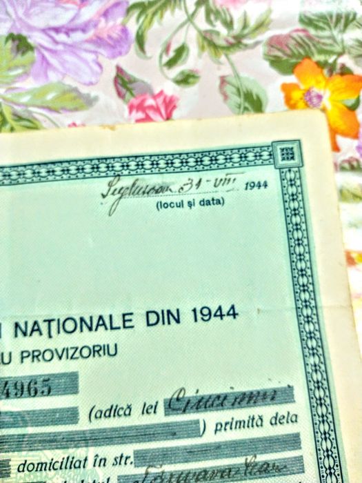 3*Act 1913/Regatul României&Act Imprumutul apărării nationale 1944