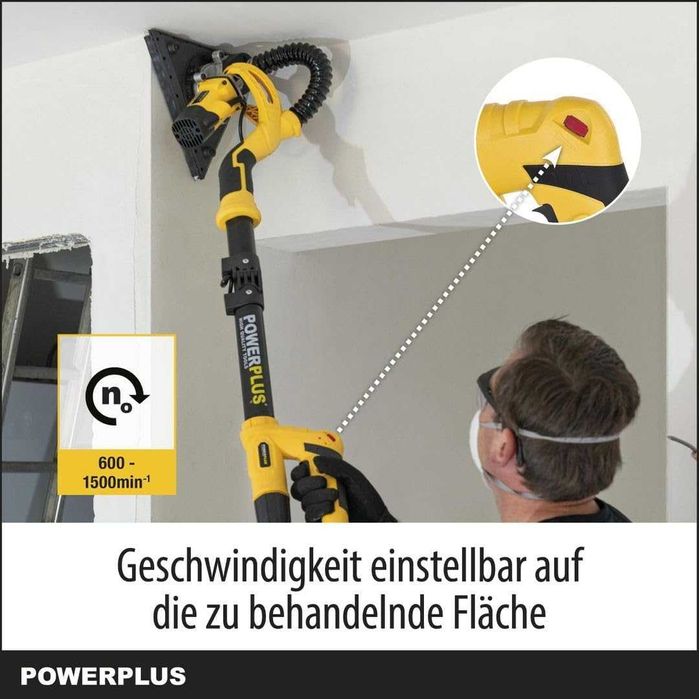 ПРОМО 2г Гаранция Нова Шлайфмашина за Стени Тавани PowerPlus POWX0477