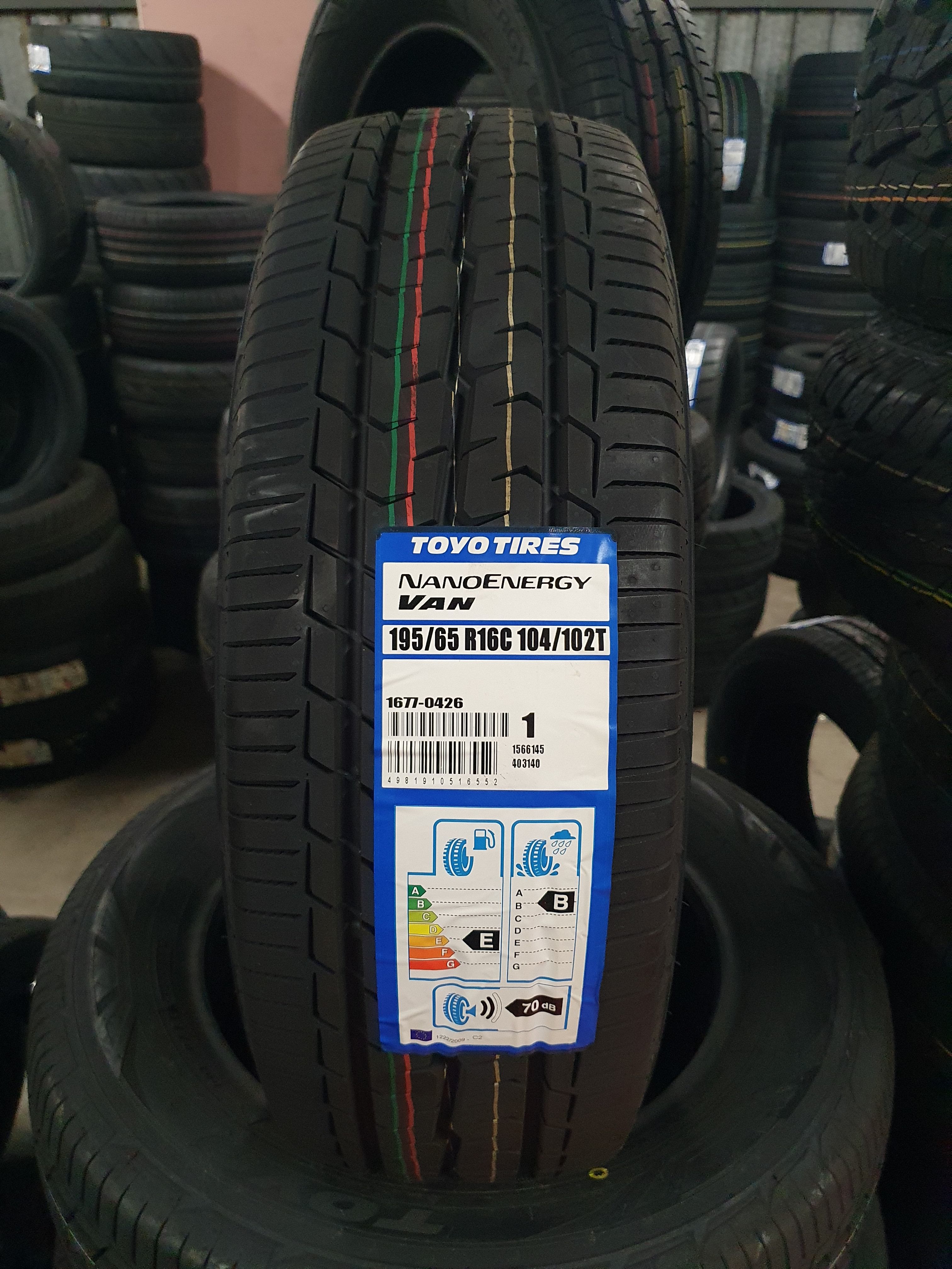 195/65 R16C  TOYO NANO ENERGY VAN 104T 0119