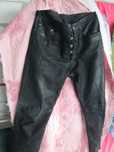pantaloni moto piele 36