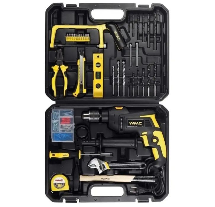 Ударная дрель с набором инструментов 96 предметов новая