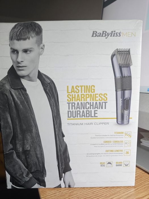 Aparat de tuns părul Titanium Clipper E976E, BaByliss