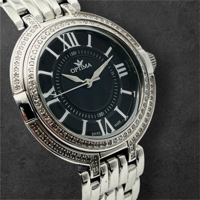 Optima - Swiss Diamond Watch френски дамски часовник с диаманти