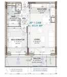 Apartament de 2 camere, 45 mp, Finisat, terasa, parcare, Zona Eroilor