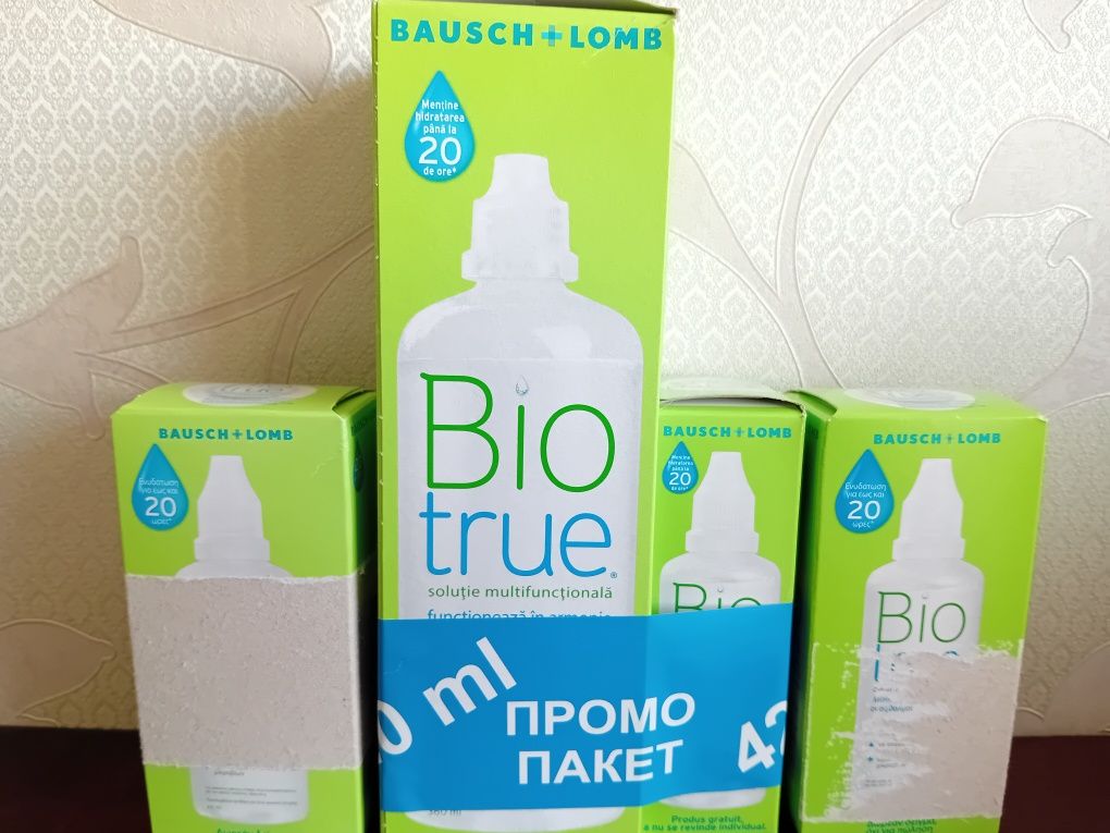 Разтвори за лещи Bausch+Lomb Bio True