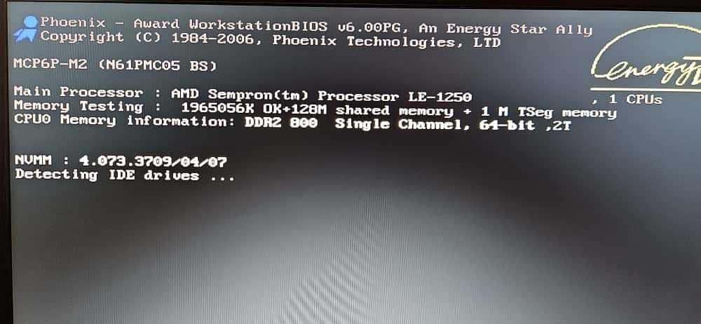 Kit AMD Sempron LE-1250 + Biostar MCP6P-M2 + 2GB DDR2