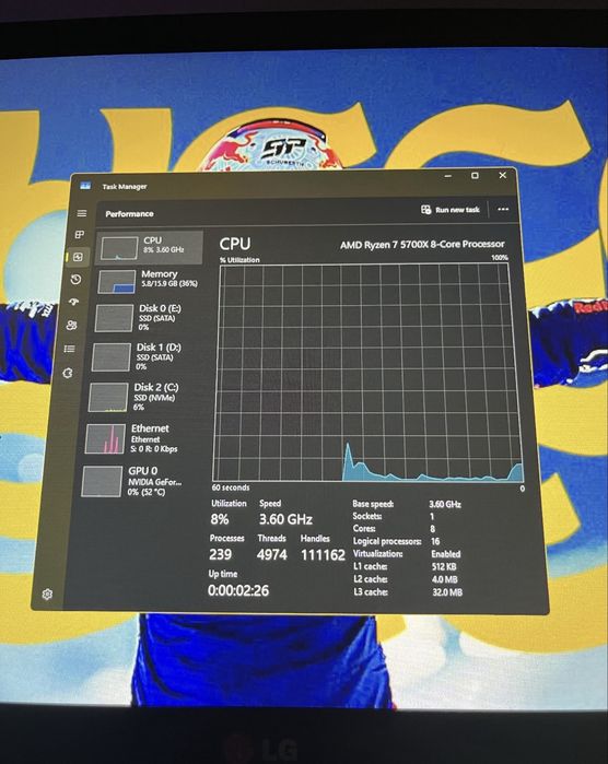 pc r7 5700x, rtx 3060ti