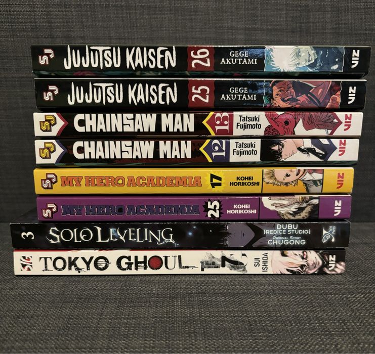 Манга-Jujutsu Kaisen,Chainsaw man,My Hero Academia