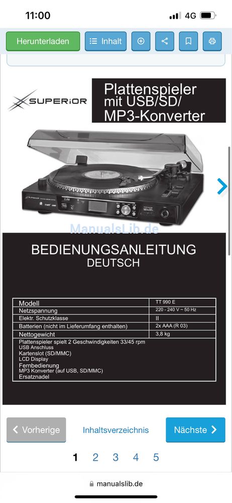 Pick-up Superior USB/SD MP3