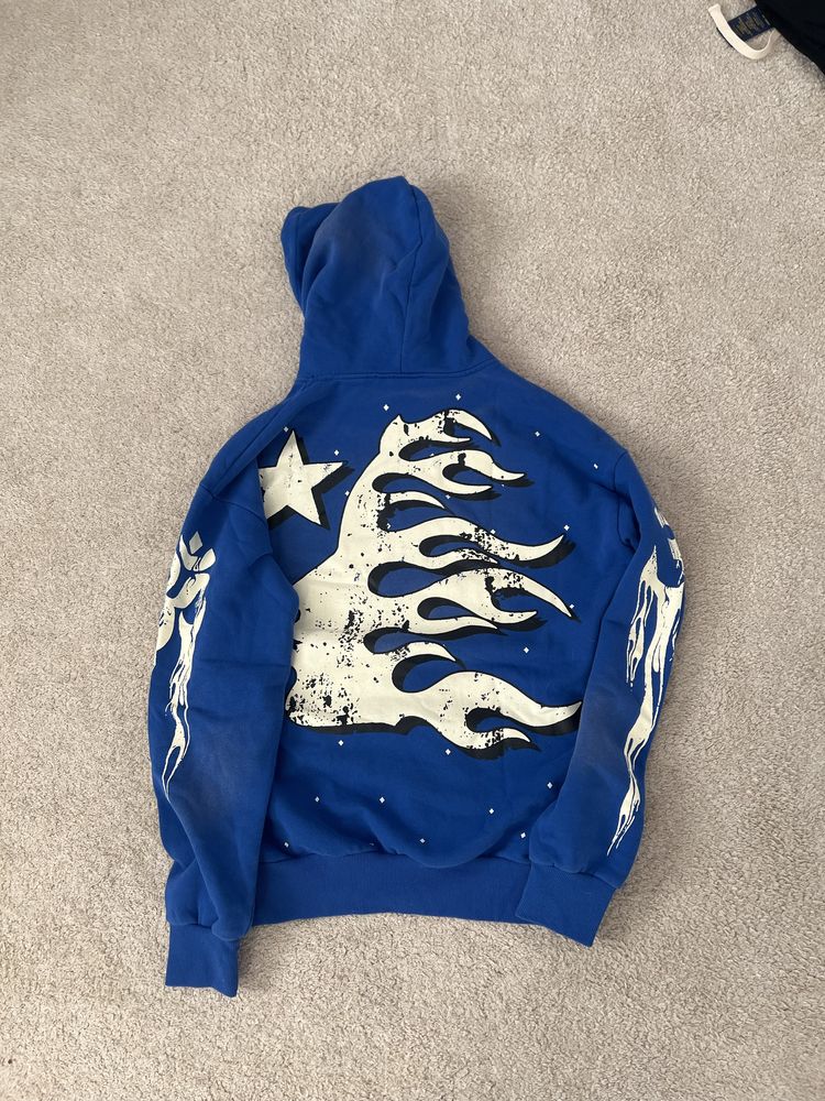Hellstar Brainwashed Hoodie Retro Blue