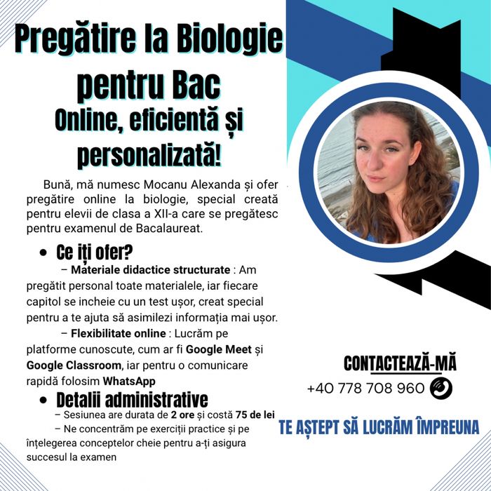 Pregatire la BAC Biologie disciplina ANATOMIE-GENETICĂ