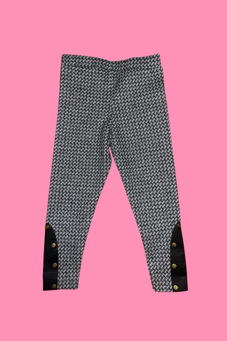 Pantaloni Skinny copii fete model zig-zag