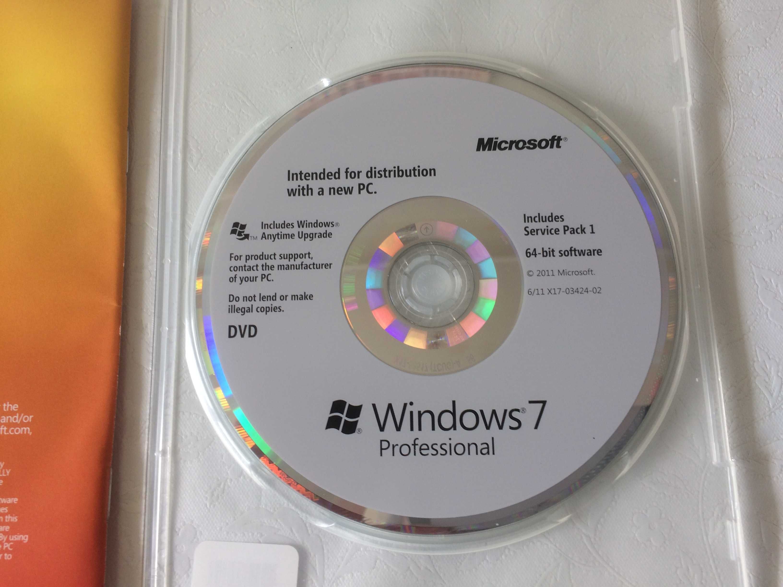 Windows 7 Professional SP1 64 bit ORIGINAL