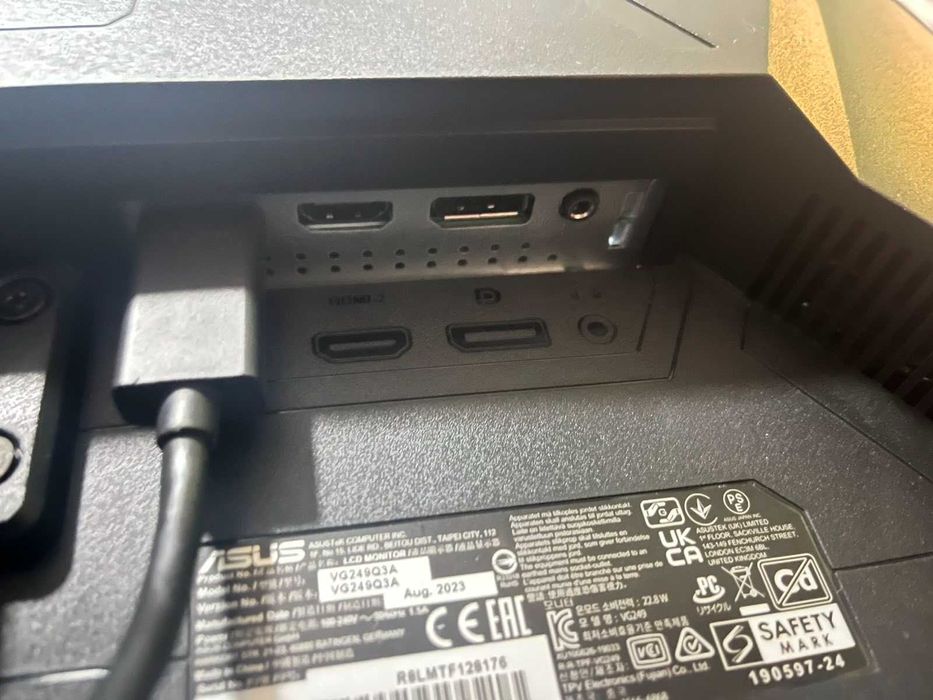 TUF Gaming VG249Q3A – 24” геймърски монитор с 180 Hz