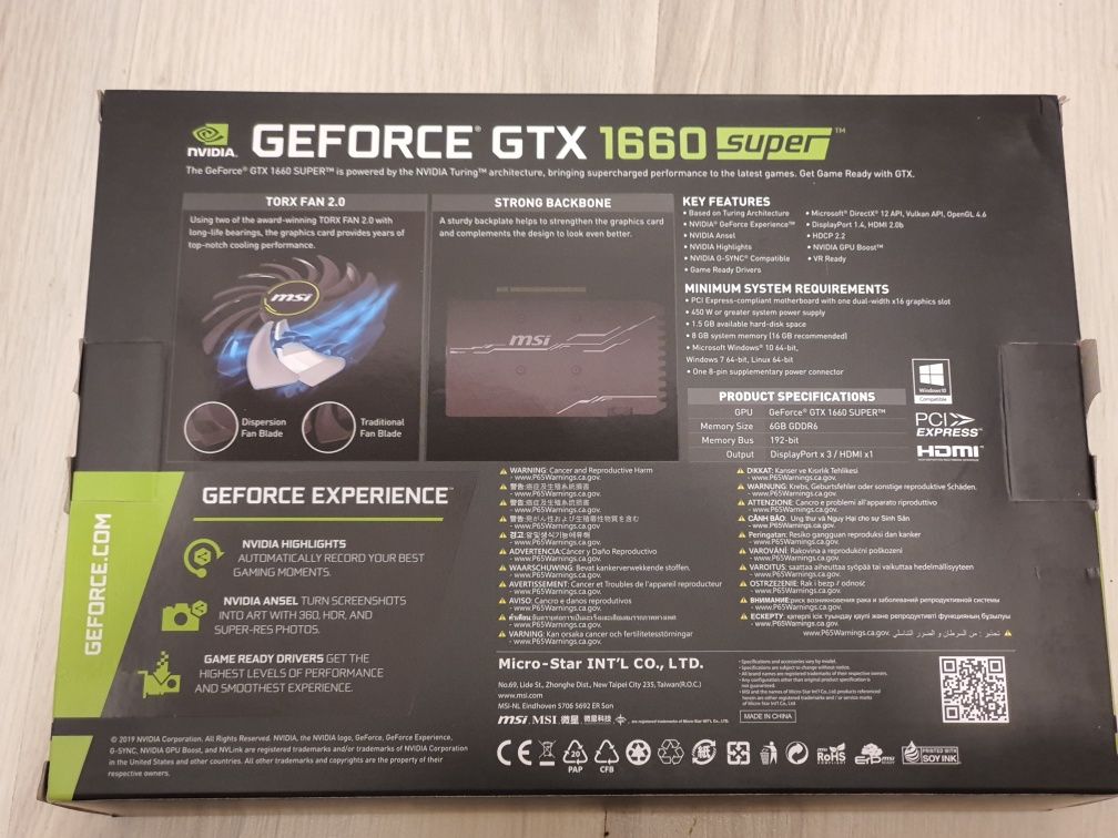 Vand placa video MSI GeForce GTX 1660 SUPER VENTUS XS OC, 6GB GDDR6