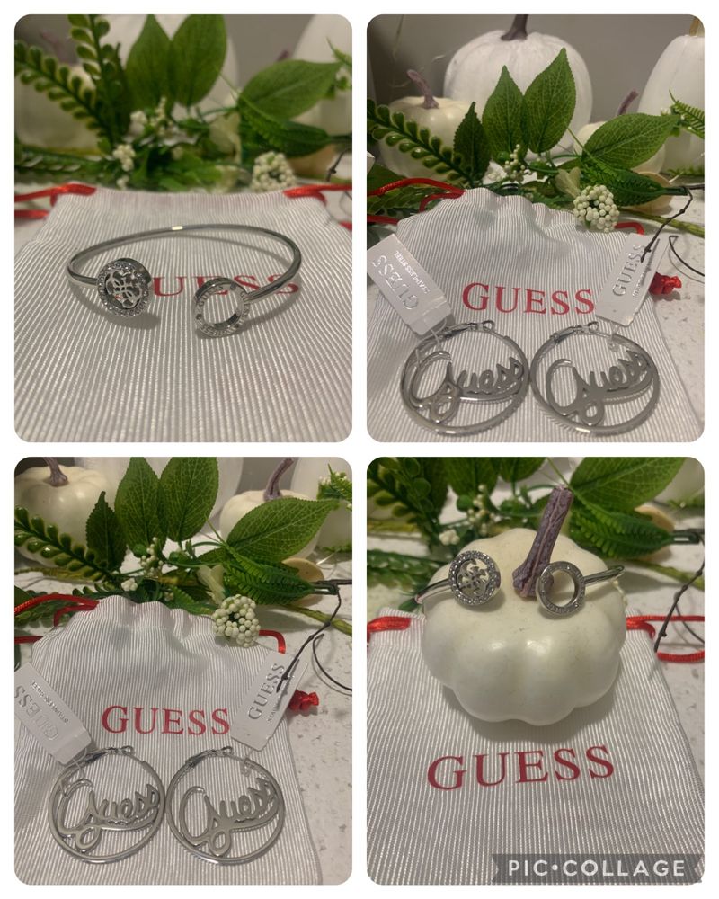 гривна и обеци guess