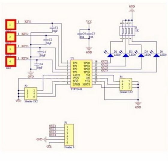 Releu telecomanda +receptor 4canale usi garaj porti lift auto 5-30V