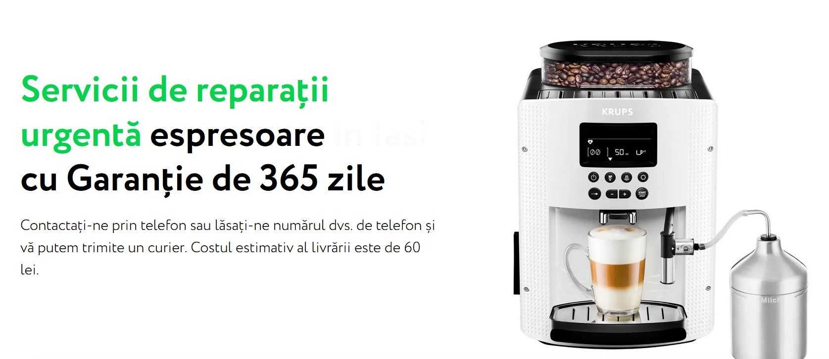 Service reparatii aparate de cafea, Reparatii espressoare la domiciliu