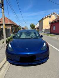 Tesla Model 3 SR 2023, Carlig, interior alb, ext albastru - negociabil