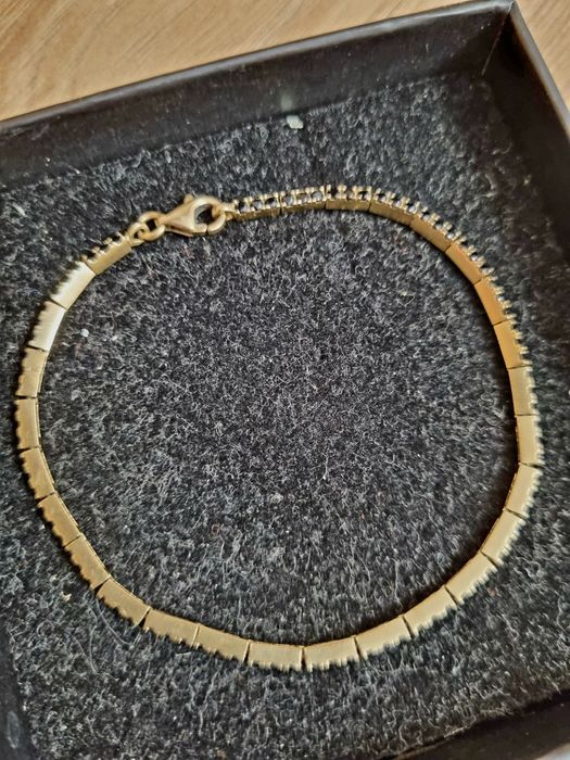 ‼️Bratara de aur*14k* cu pietricele negre sau verzi*295/g