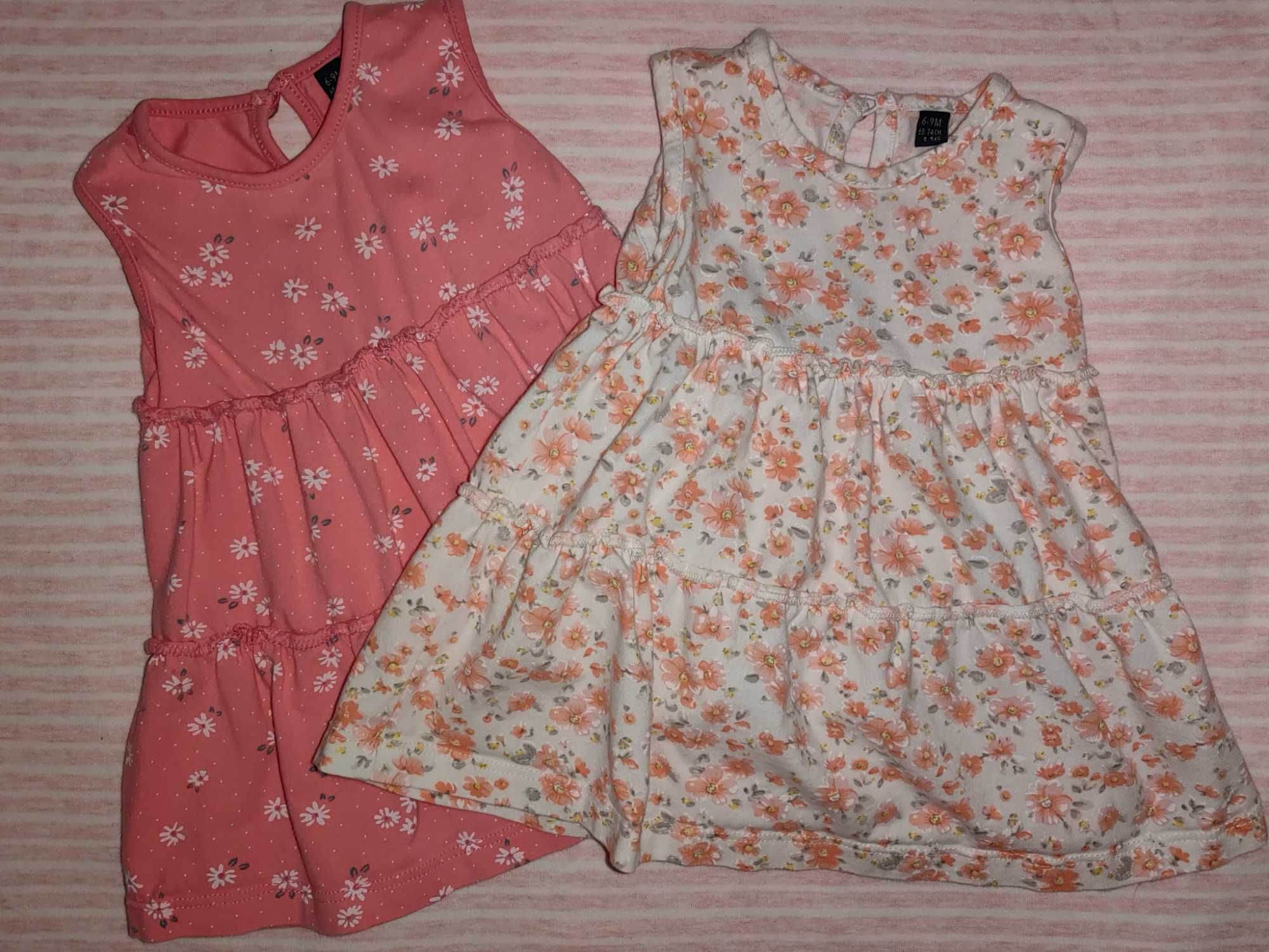 Дрехи летни рокли за бебе р-р 68-74 (6-9м.) Zara, H&M, Waikiki