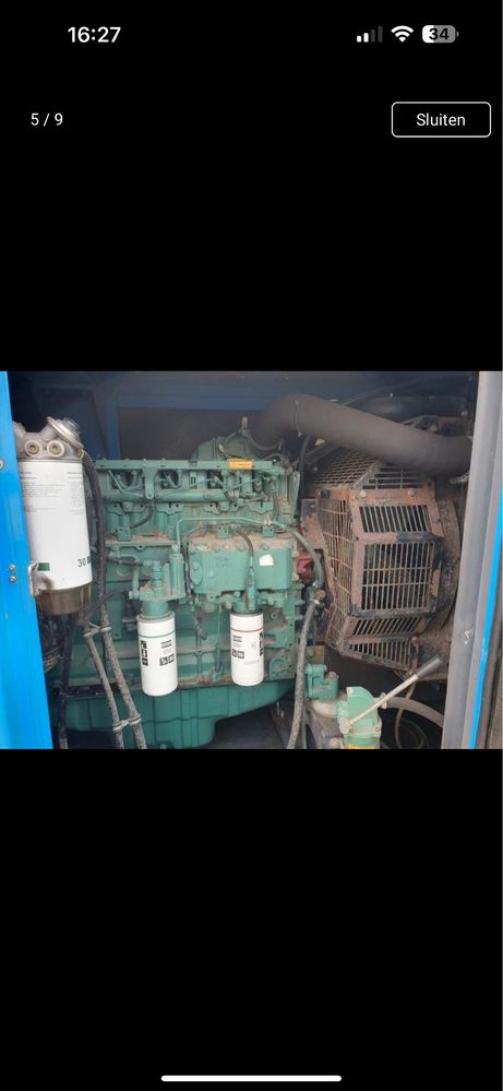 Vand generator atlas copco 150 kva