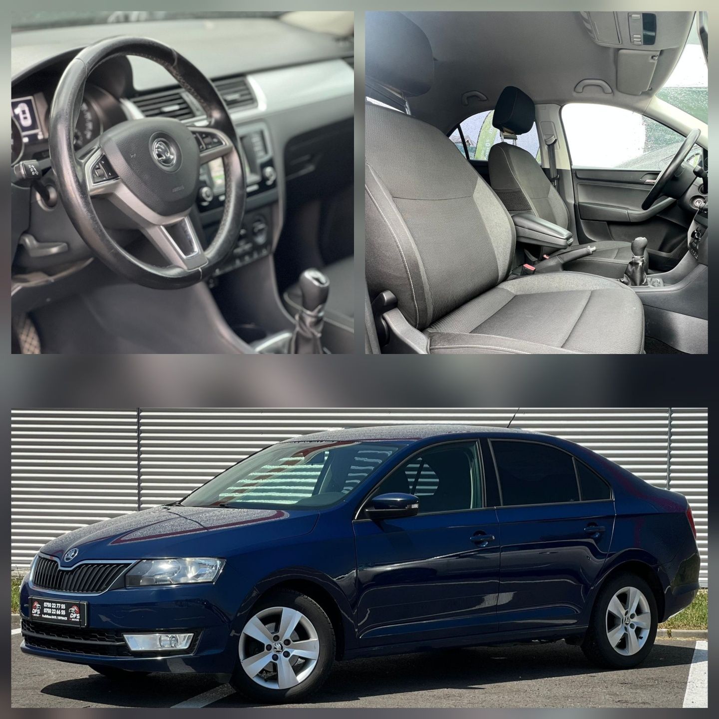 Vand Skoda Rapid 1.4 TDI * LED * fabr 2017 stare impecabila urgent