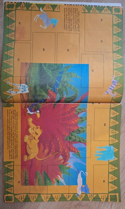 Ретро албум Цар Лъв празен в лошо състояние