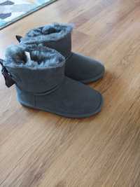 Ghete UGG noi din piele, blanita naturala interior copiii masura 32( s