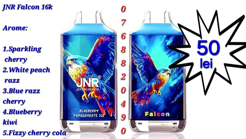 Vape JNR 2 bucati diverse arome 16k / 18 k puffs