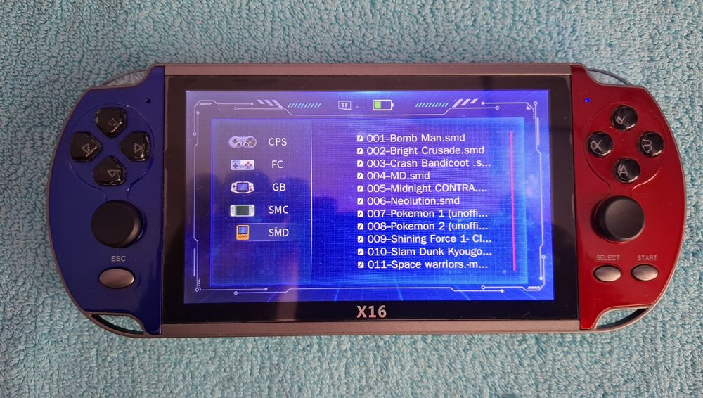 Преносима игрова конзола X16 екран 6.5 инча, тв игра с вградени игри