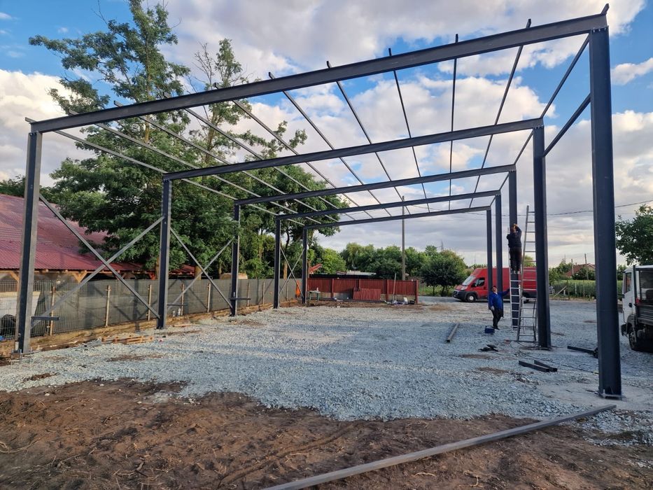 Vând hale metalice lucrăm fără avans