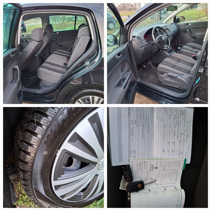 Golf 5 plus 1,6 benzină, 105cai, motor simplu.