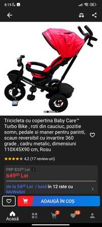 Tricicleta Baby Care