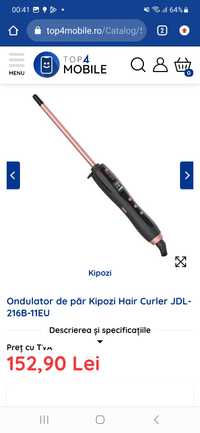 Ondulator de păr Kipozi Hair Curler JDL-216B-11EU