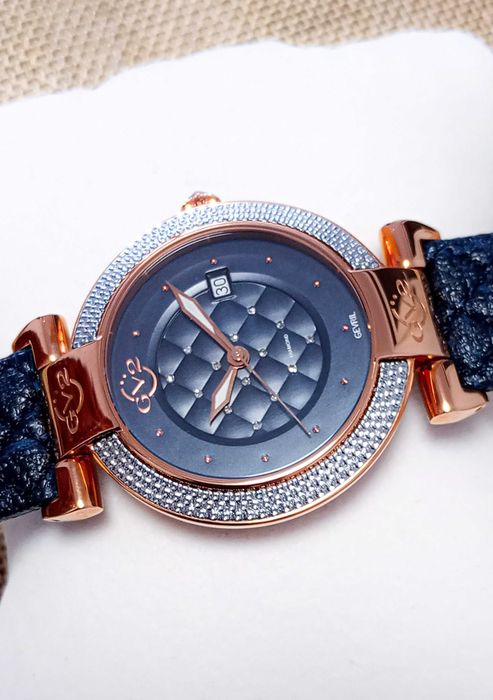 Ceas Gv2 By Gevril  1509-V3 Berletta Diamond Swiss  Blue - Femei