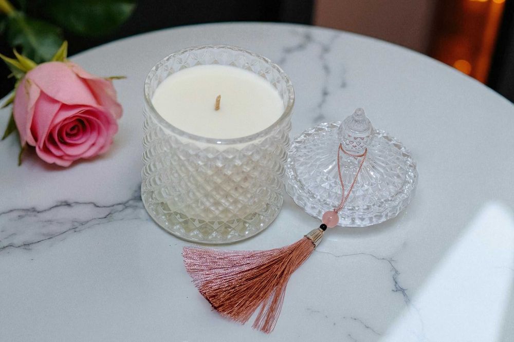 Lumânare parfumată, elegantă - "La Vie est Belle"