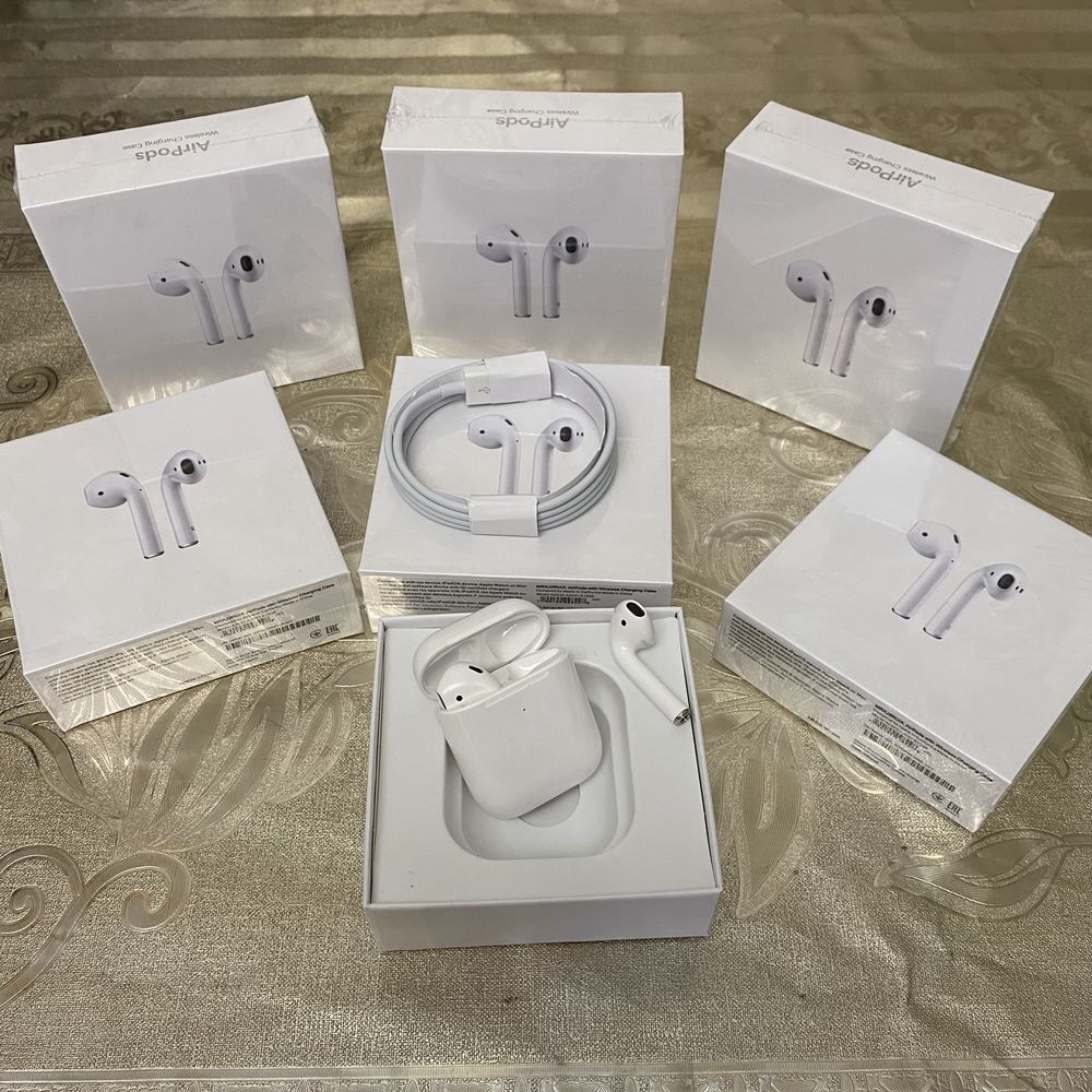 Без проводные наушники AirPods 2 LUX'.