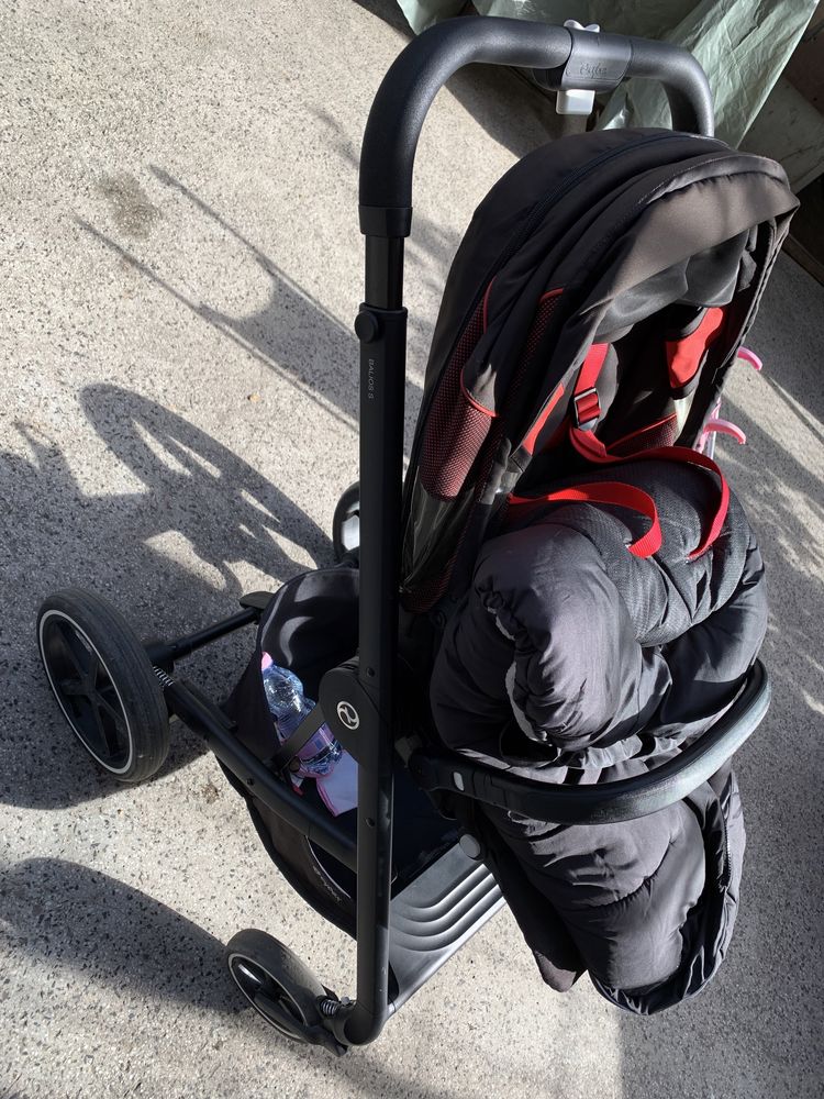 Детска количка с 2 коша лимитирана серия Cybex balious S Lux Ferrari
