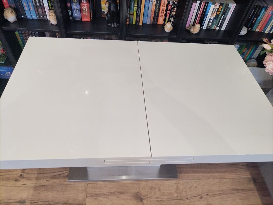 Masa extensibila alb lucios moemax