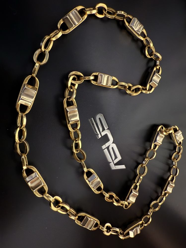 lant aur 14k masiv greutate 50 grame lungime 75 cm
