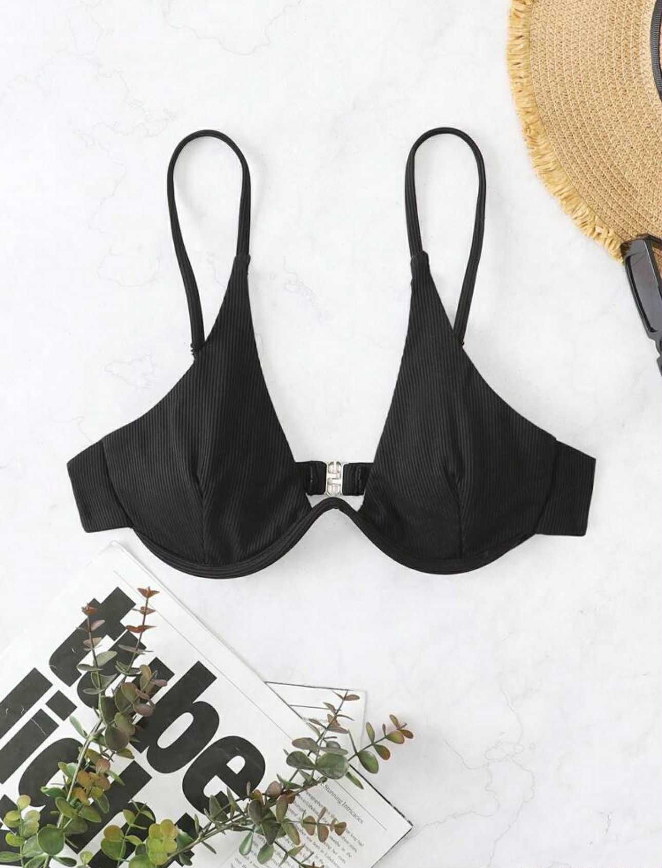 Черен бански сутиен от Shein