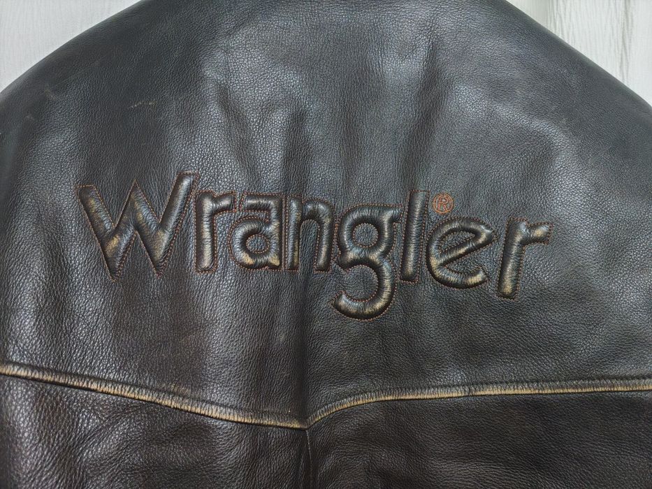Мъжко Vintage кожено яке от естествена кожа WRANGLER р-р XL