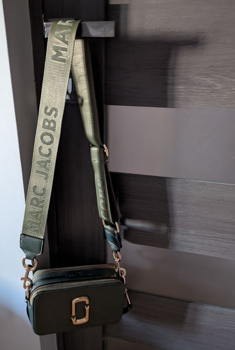 Marc Jacobs Green Snapshot geantă crossbody