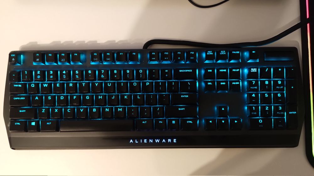 Tastatură gaming Alienware AW510K RGB, neagră,  stare excelentă