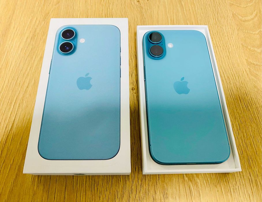 ЧИСТО НОВ !!! Apple iPhone 16, 128GB, 5G, Teal