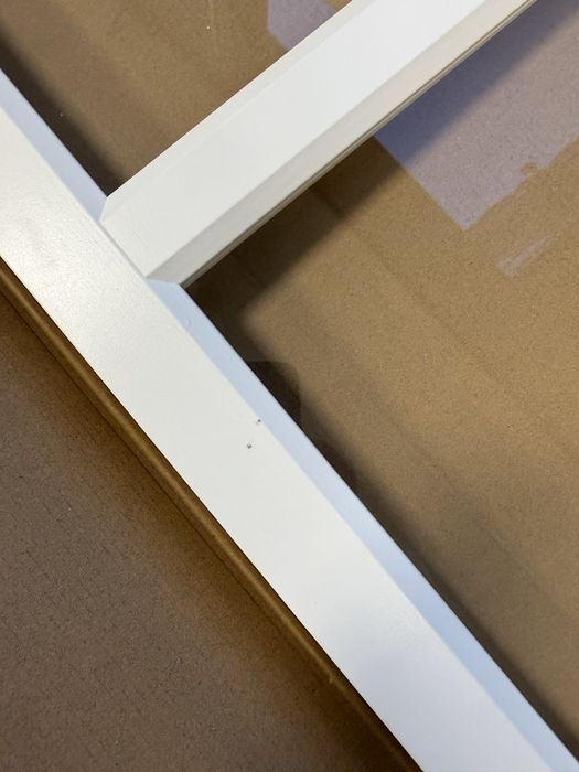 Бели, стъклени врати OXBERG за библиотека BILLY на IKEA